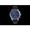 [AZ공장]IWC 포르투기즈 크로노 IW371606 블루다이얼 실버핸즈 가죽스트랩