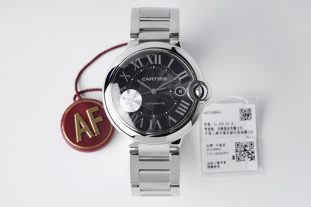 [AF공장]까르띠에 발롱블루 42MM 블랙다이얼 브레이슬릿