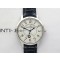 Rendez-Vous Night & Day SS ZF 11 Best Edition White Textured Dial SS Bezel on Black Leather Strap Super Clone A898