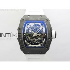 RM035-02 Real NTPT ZF All in one movement 11 Best Edition Skeleton Dial on White Rubber Strap V5