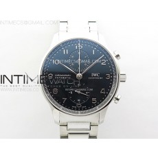 Portuguese IW371609 SS ZF 11 Best Edition Black Dial on SS Bracelet A96355