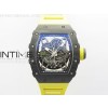 RM035-02 Real Forge Carbon ZF 11 Best Edition Skeleton Dial on Yellow Rubber Strap NH05A V3+