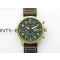 Pilot Chrono Spitfire IW387902 Bronze ZF 11 Best Edition Green Dial on Brown Leather Strap A7750