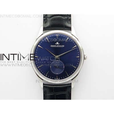 Master Ultra Thin Small Second SS ZF 11 Best Edition Blue Dial on Black Leather Strap A896
