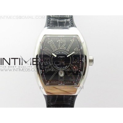 Vanguard V45 SS ZF Best Edition Black Textured Dial on Black Rubber Strap MIYOTA 9015
