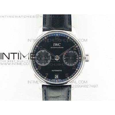 PORTUGUESE REAL PR IW500109 V4 ZF 11 BEST EDITION ON BLACK LEATHER STRAP A52010