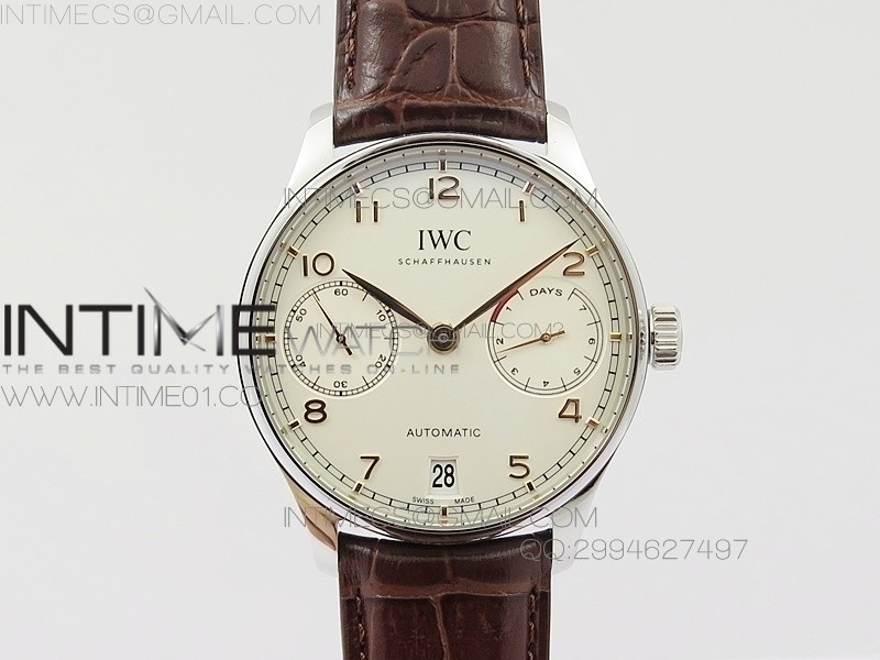 Portuguese Real PR IW500704 ZF  V4 11 Best Edition on Brown Leather Strap A52010