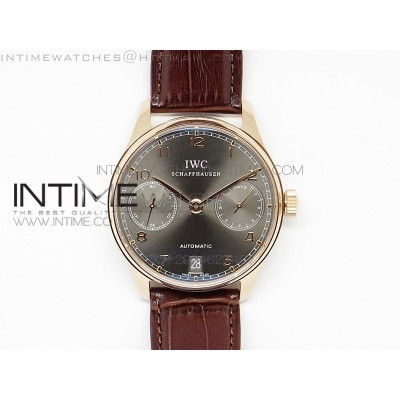 Portuguese Real PR RG IW500702 ZF V4 11 Best Edition on Brown Leather Strap A52010