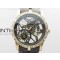 Excalibur Rddbex0393 RG Crystals Bezel BBR Best Edition Skeleton Dial on Brown Leather Strap A2136 Tourbillon V4