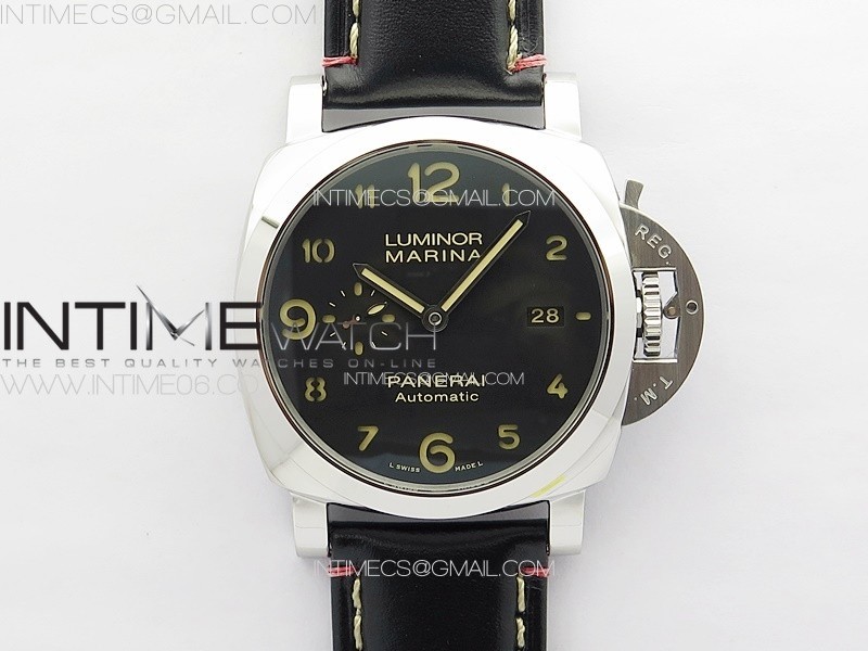 [HW공장]  PAM910 HWF 11 Best Edition on Black Leather Strap P9010