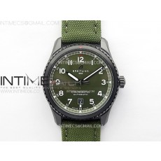 Navitimer8 A17314 DLC TF 11 Best Edition Green dial On Green Leather Strap A2824