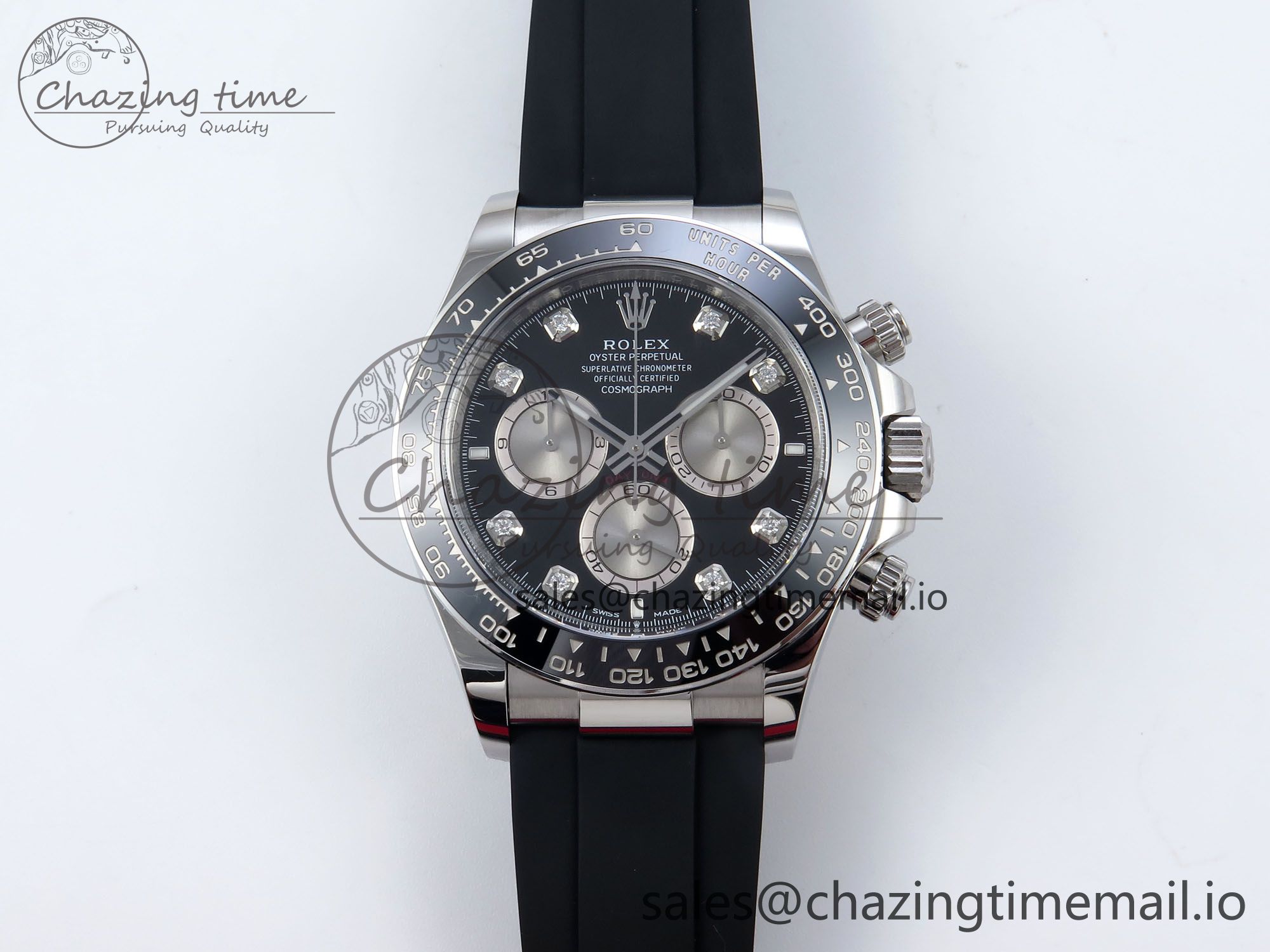 [Clean공장]롤렉스 데이토나 126519 Black Diamonds Dial on Oysterflex Rubber Strap SH4131