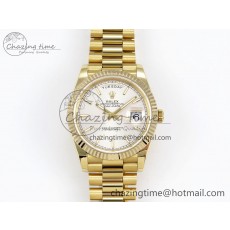 [GM공장]롤렉스 데이데이트 40 Silver Textured Stick Dial on President Bracelet VR2836 (텅스텐)