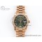 [GM공장]롤렉스 데이데이트 40 RG  Green Roman Dial on President Bracelet VR2836 V3 (텅스텐)