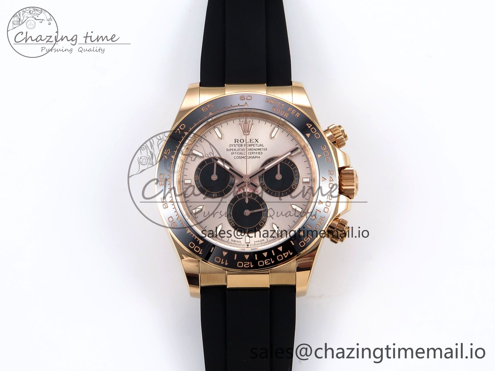 [APS공장]롤렉스 데이토나 126515 RG Dial on Oysterflex Strap SH4131 (텅스텐)
