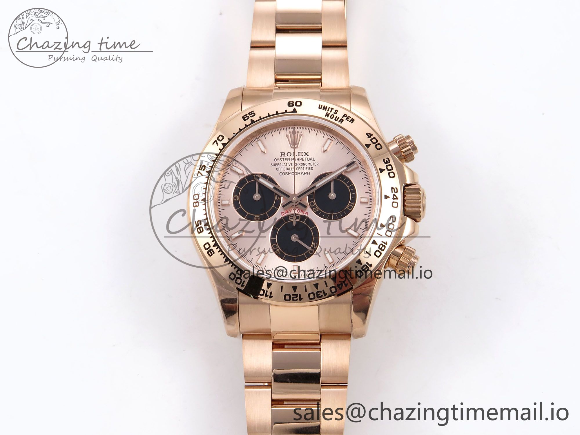 [Q공장]롤렉스 데이토나 126505 RG/Black Dial on RG Bracelet SH4131 V6 (텅스텐)