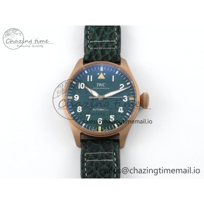 [M+공장]IWC빅파일럿43 그린세라믹 그린다이얼 그린 나일론스트랩 Big Pilot IW329702  Green Dial on Green Leather Strap MY8205