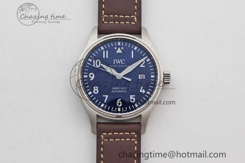 [M+공장]IWC마크18 블루다이얼 브라운 스트렙 Mark XVIII IW327010 Blue Dial on Brown Leather Strap A35111