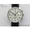 [ZF공장]IWC Portugieser Chronograph Edition “150 Years” IW371602  White Dial on Black Leather Strap A7750