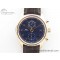 [ZF공장]IWC Portugieser Chrono Classic 42 IW390406 RG Blue Dial on Brown Leather Strap A7750