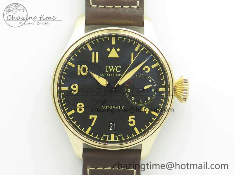 [ZF공장]IWC Big Pilot IW501005 Black Dial on Brown Leather Strap A52000