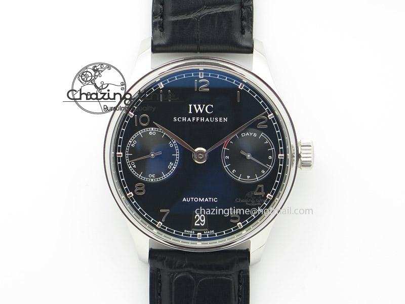 [ZF공장]포르투기저 블랙다이얼 블랙가죽스트랩IWC Portuguese Real PR IW500703 Black Leather Strap A52010