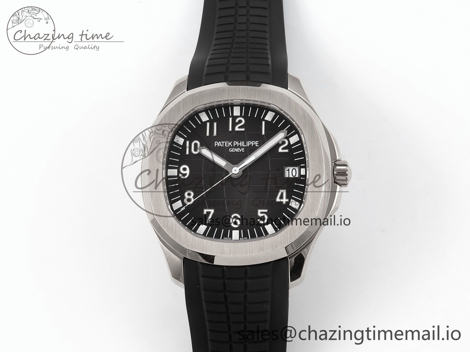 [3K공장]파텍필립 Aquanaut 5167 SS Gray Dial on Black Rubber Strap A324 Super Clone