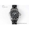 [EAST공장]샤넬 J13 33mm Black Ceramic Black Dial Diamonds Markers on Bracelet Swiss Quartz