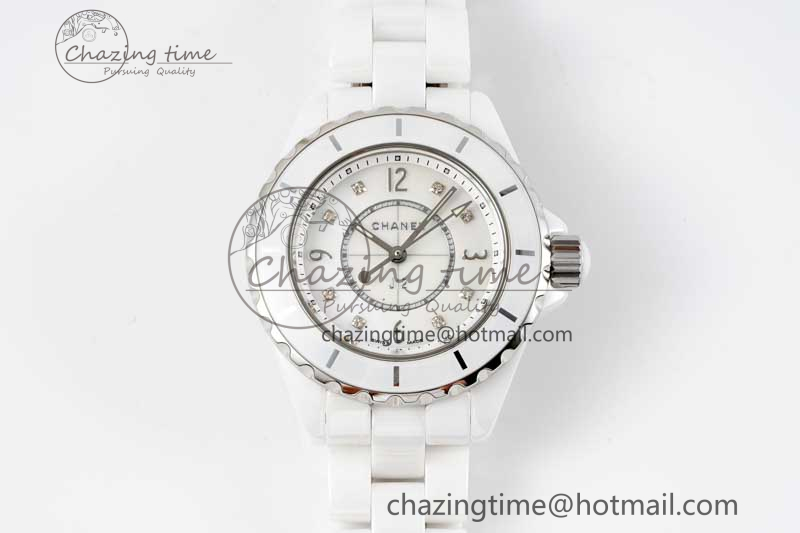 [EAST공장]샤넬 J13 33mm White Ceramic White MOP Dial on Bracelet Swiss Quartz