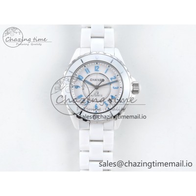 [EAST공장]샤넬 J13 38mm White Ceramic White/Blue Dial on Bracelet A2892