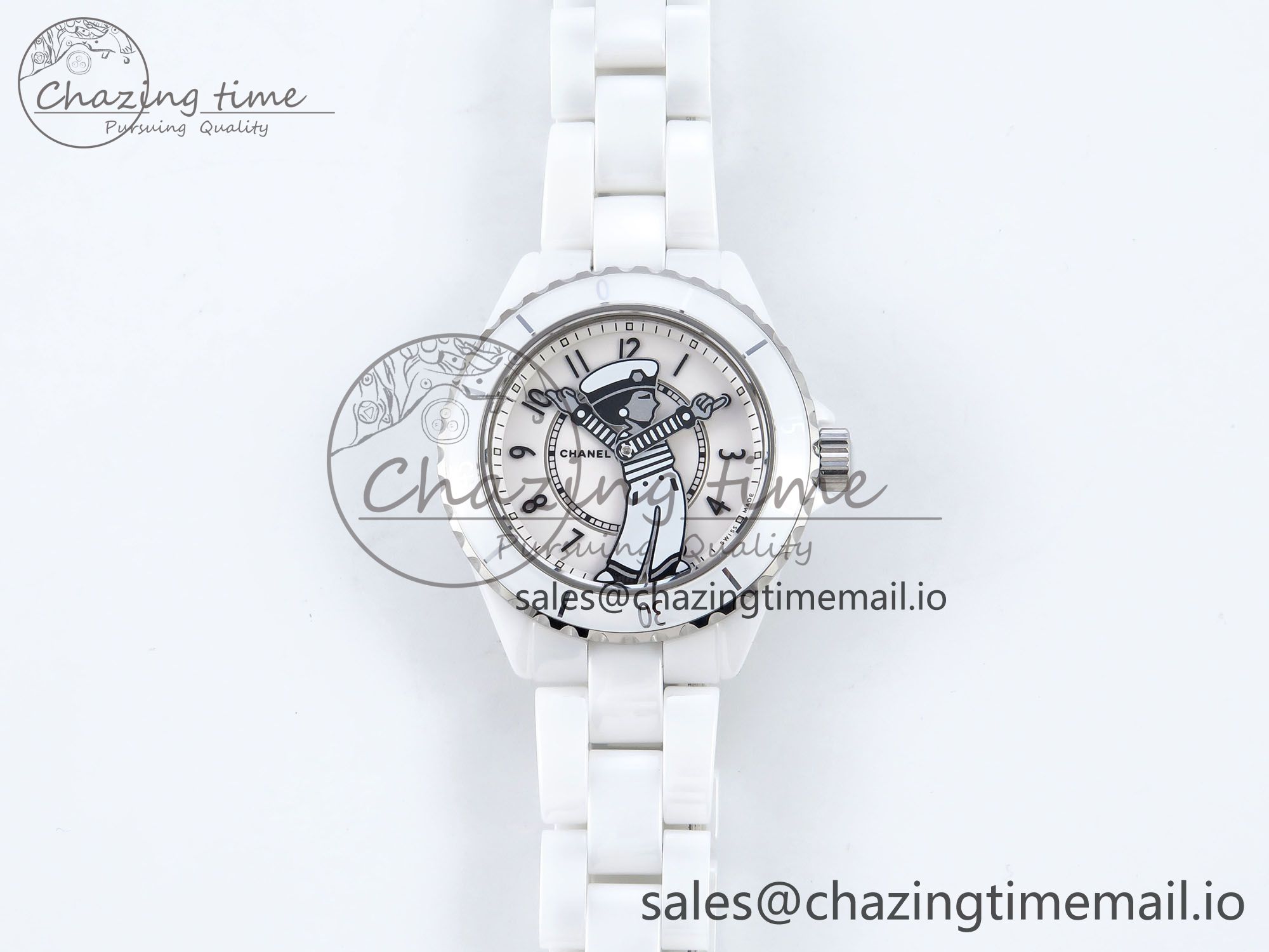 [EAST공장]샤넬 J13 33mm White Ceramic White Boy Pattern Dial on Bracelet A12.1