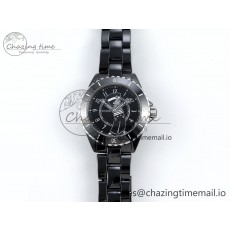 [EAST공장]샤넬 J13 33mm Black Ceramic  Black Boy Pattern Dial on Bracelet A12.1