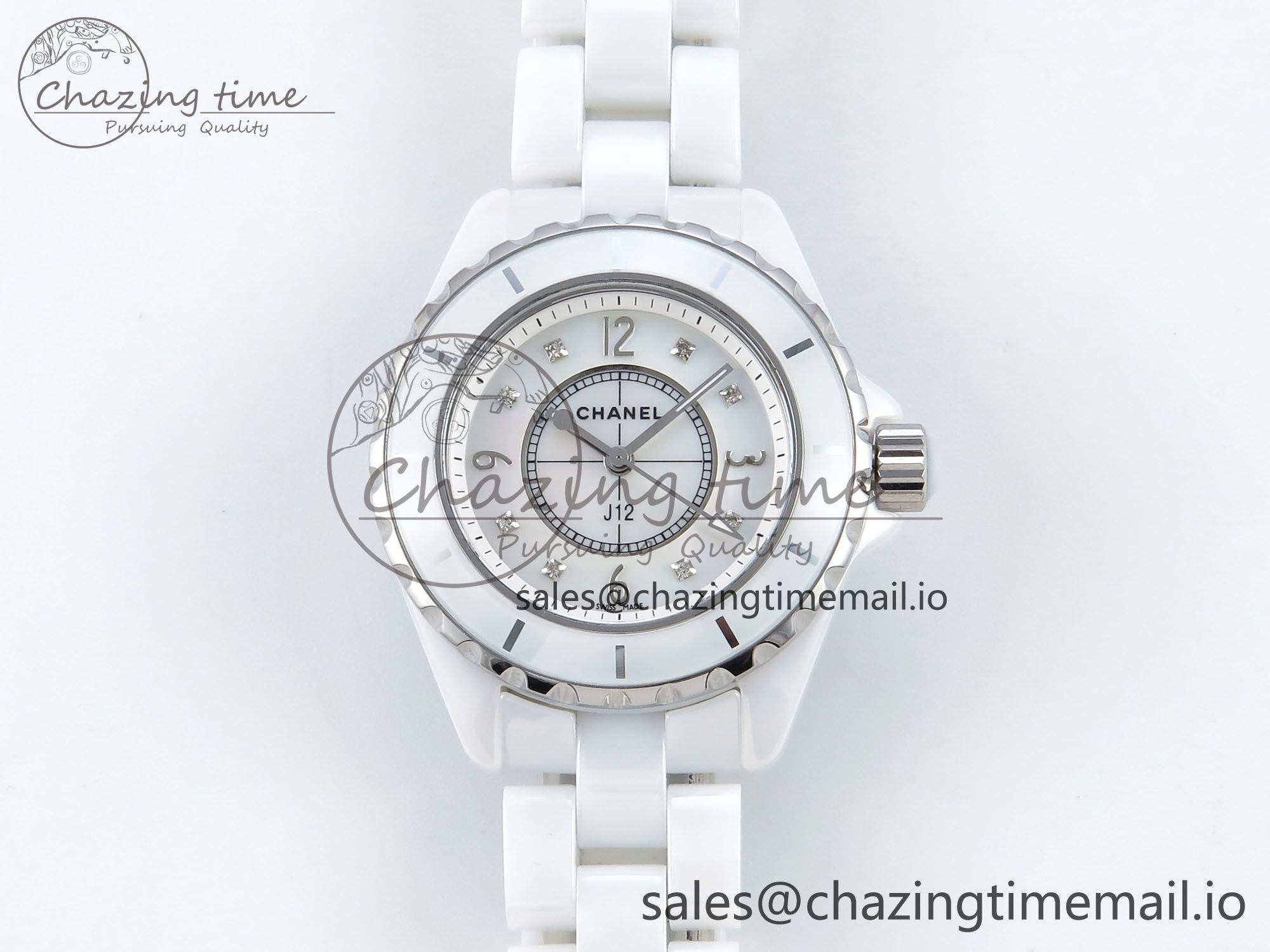 [EAST공장]샤넬 J13 38mm White Ceramic White MOP Dial on Bracelet Swiss Quartz
