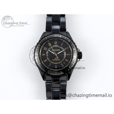 [EAST공장]샤넬 J13 33mm  Black/YG Plaid Dial on Bracelet A12.1
