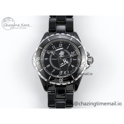 [EAST공장]샤넬 J13 38mm White Ceramic Black Boy Pattern Dial on Bracelet A2892