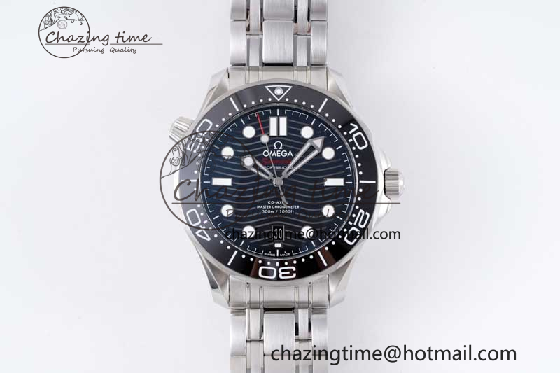 [ZF공장]오메가 Seamaster Diver 300M Black Ceramic Black Dial on SS Bracelet A8800