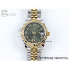 [AR공장]롤렉스 DateJust 31 278273 Green Roman Diamonds Dial on SS/YG Jubilee Bracelet ETA 2688