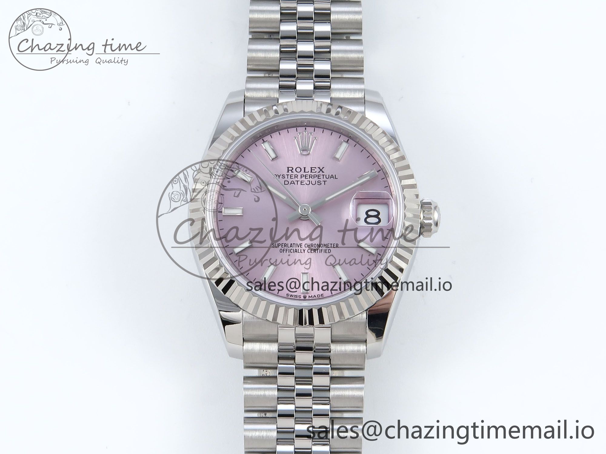 [AR공장]롤렉스 DateJust 31 278274  Steel Pink Dial Stick Marker on SS Jubilee Bracelet ETA 2688