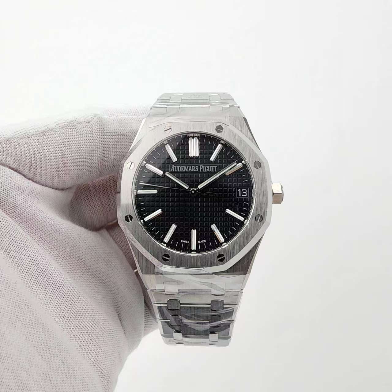 [TOP공장]오데마피게 Royal Oak 41mm 15510 SS 1:1 Best Edition Black Dial on SS Bracelet DD4302 Super Clone